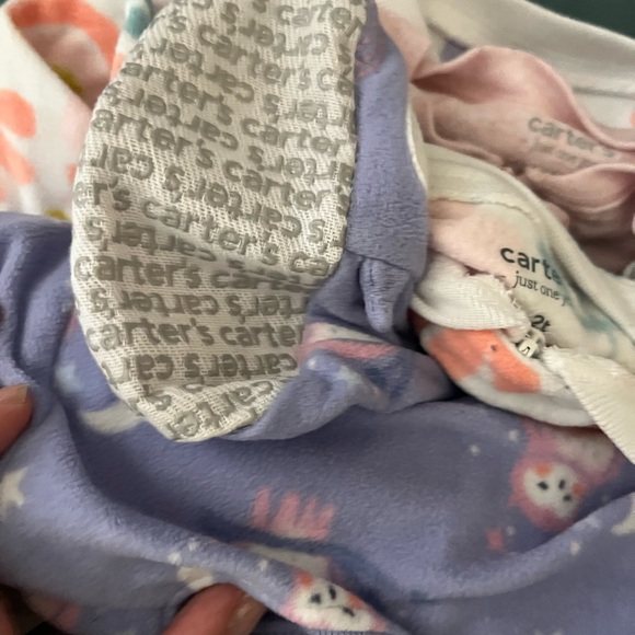 Carters Print footed fleece Pajama bundle 2T - Picture 8 of 15